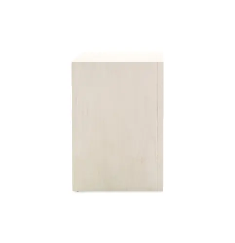 Malibu 1-Drawer Side Table - White