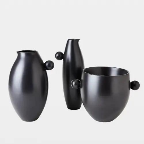 Ball Handled Pitcher-Black-Sm