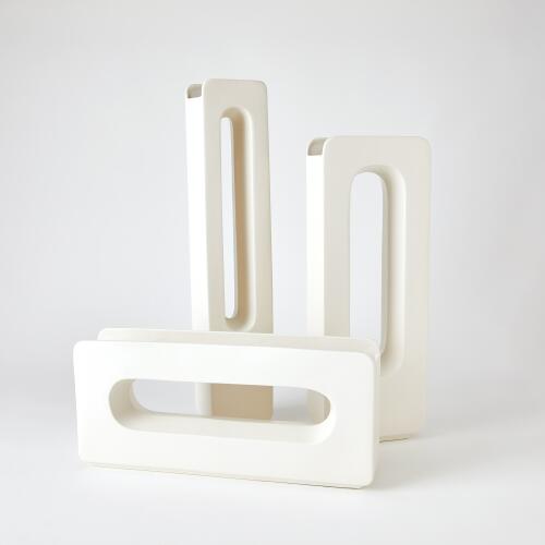 Rectangle Vase-White