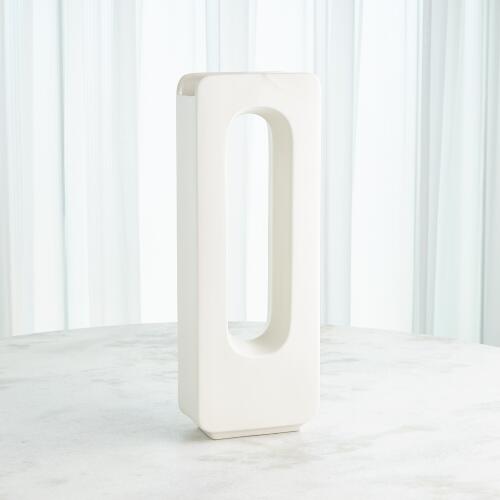 Rectangle Vase-White