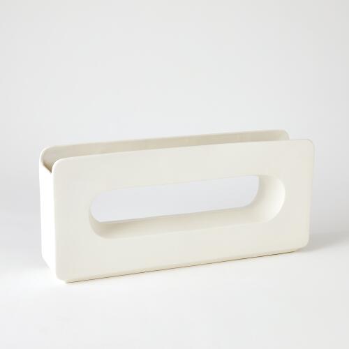 Rectangle Vase-White