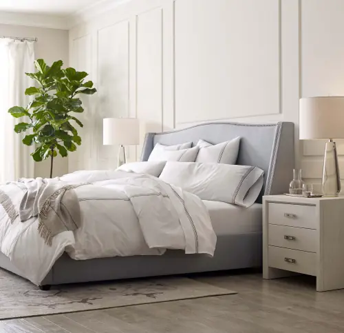 Malibu Small 3-Drawer Side Table - Gray