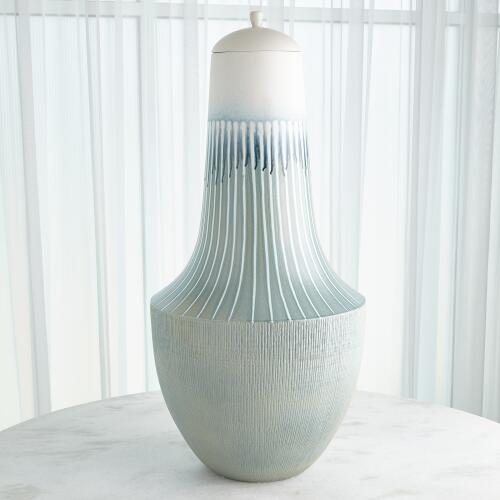 Striped Flair Urn-Lamb's Ear