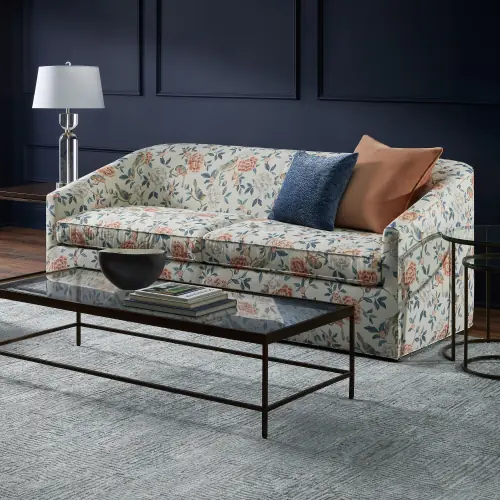 Vienna Rectangle Coffee Table - Glass/Antique