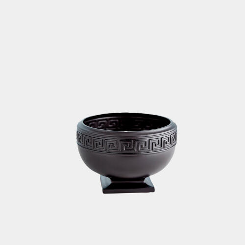 Greek Key Bowl-Black