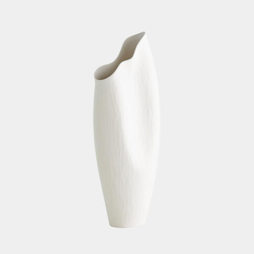 Heimdall Horn Vase-Matte White