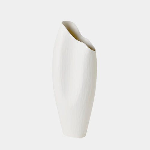 Heimdall Horn Vase-Matte White