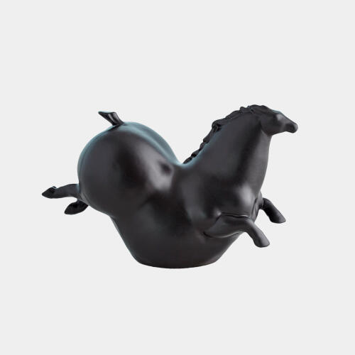 Friesian Horse-Matte Black