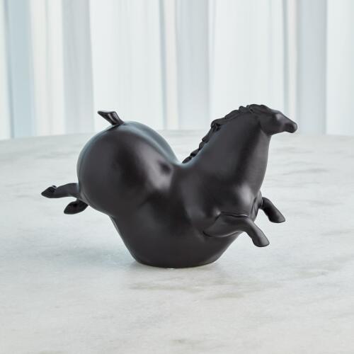Friesian Horse-Matte Black