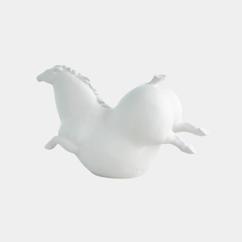Friesian Horse-Matte White