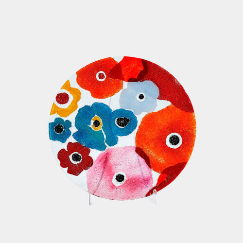 Fused Floral Charger-Bright-Sm