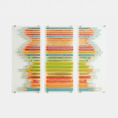 Sticks Fused Glass Wall Art-Right