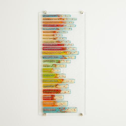 Sticks Fused Glass Wall Art