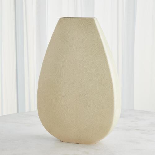 Giant Teardrop Vase-Butter Crackle