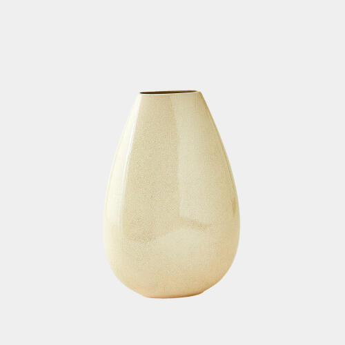 Giant Teardrop Vase-Butter Crackle