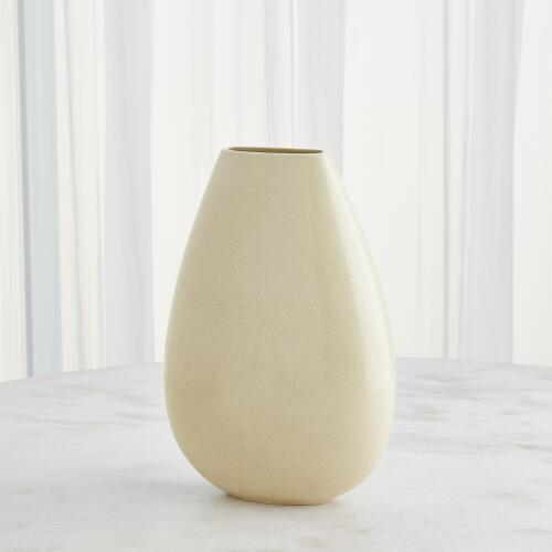 Giant Teardrop Vase-Butter Crackle