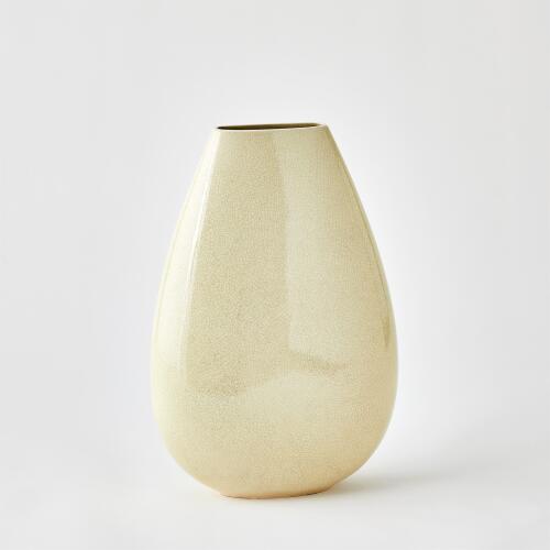 Giant Teardrop Vase-Butter Crackle