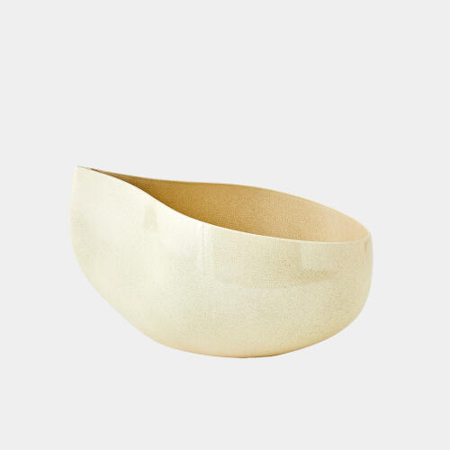 Giant Teardrop Bowl-Butter Crackle