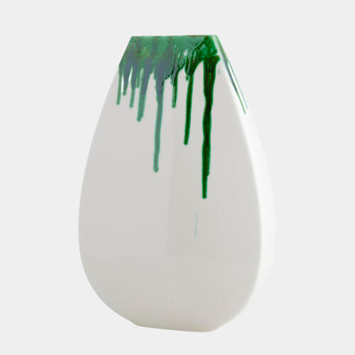 Giant Teardrop Vase-Emerald