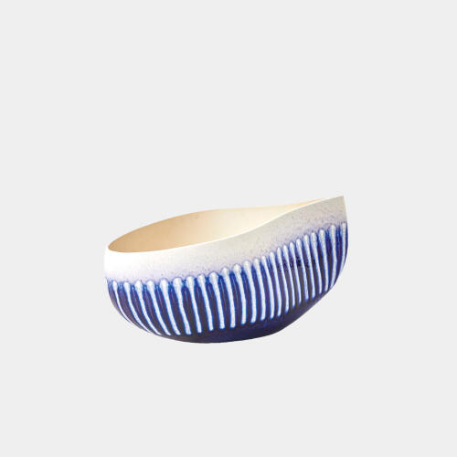 Giant Teardrop Bowl-Cobalt