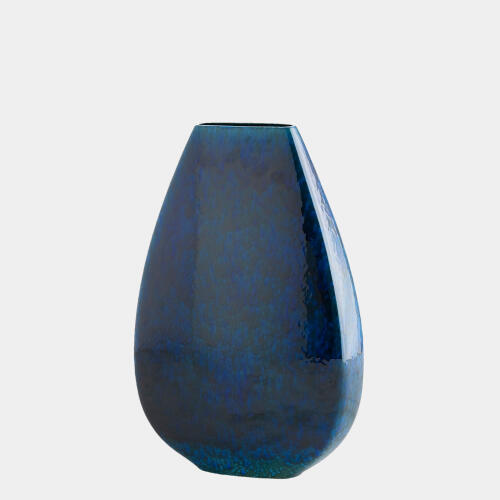 Giant Teardrop Vase-Cobalt