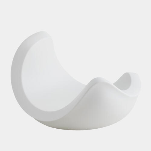 Curl Bowl-Matte White
