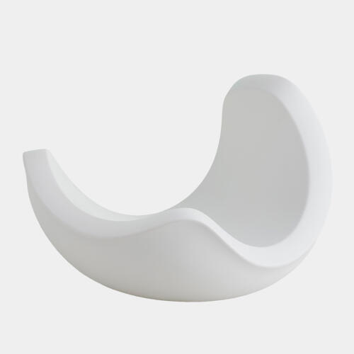 Curl Bowl-Matte White