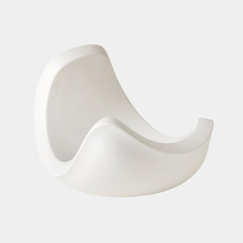 Curl Bowl-Matte White