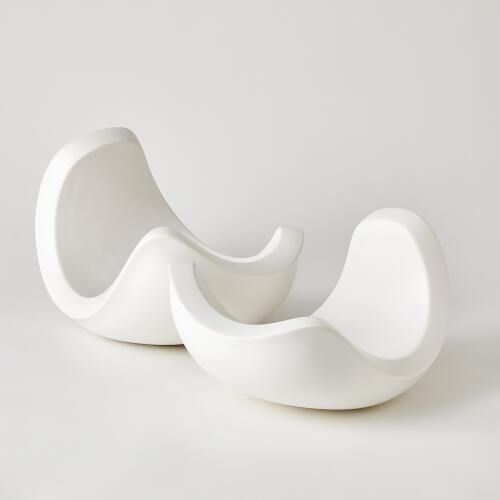 Curl Bowl-Matte White