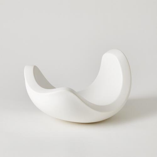 Curl Bowl-Matte White