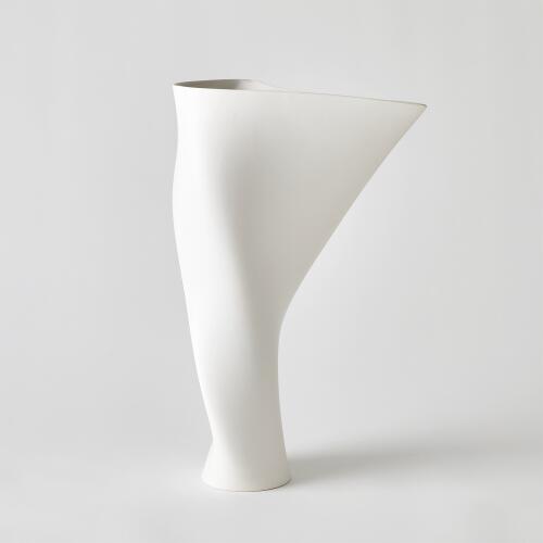 Serenity Vase-Matte White