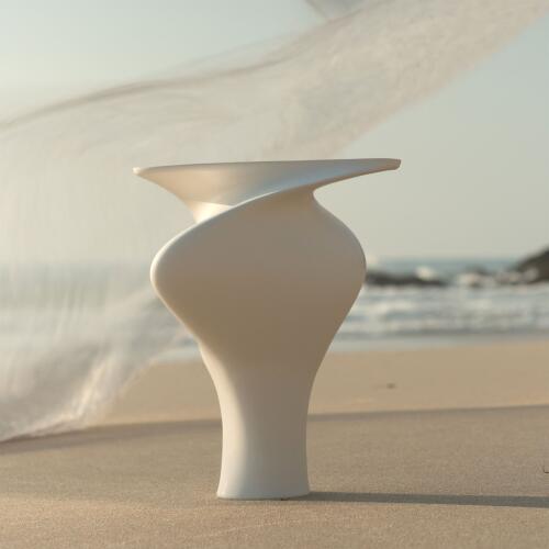 Serenity Vase-Matte White