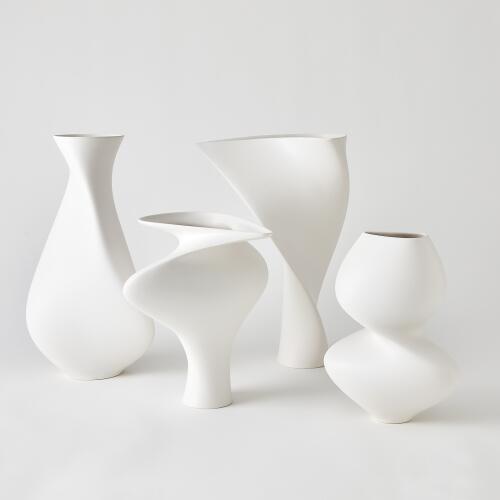 Tranquility Vase-Matte White