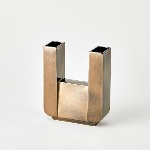 Metropolis Vase-Bronze