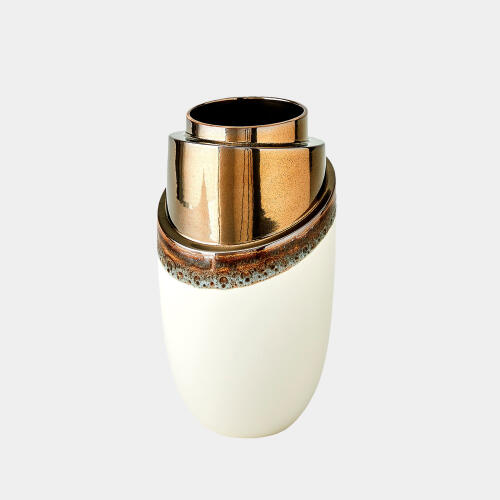 Slant Stack Vase-Reactive Bronze