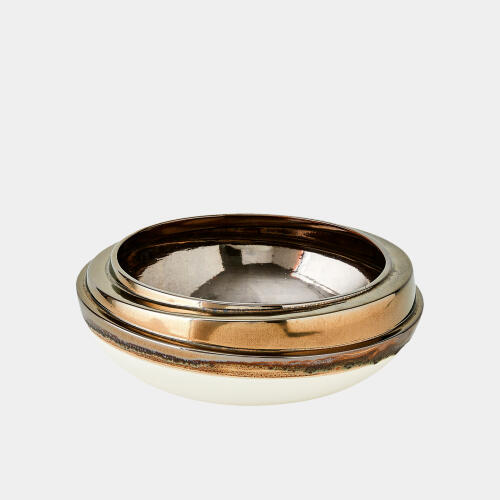 Slant Stack Bowl-Reactive Bronze