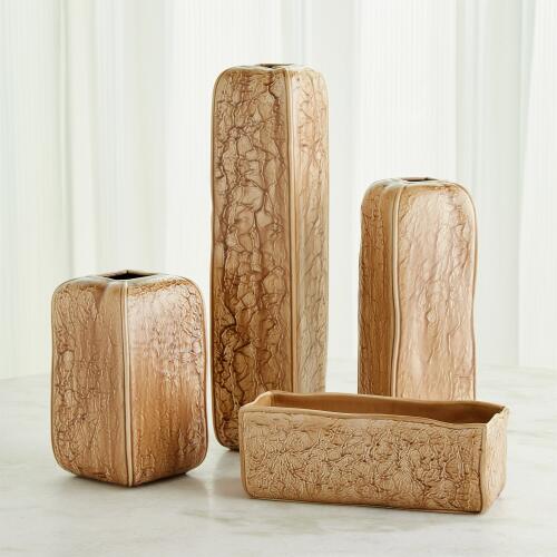 Crinkle Craft Bowl-Camel