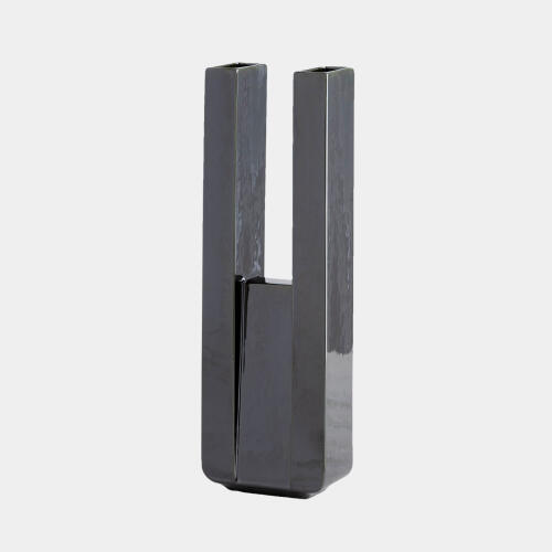 Metropolis Vase-Dark Green