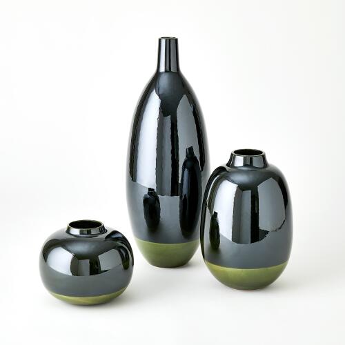 Tidal Vase-Dark Green