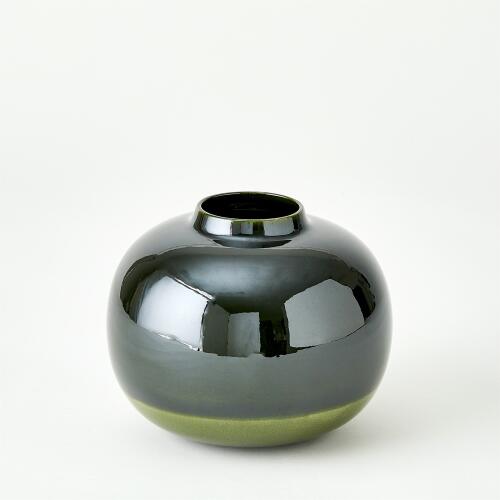 Tidal Vase-Dark Green