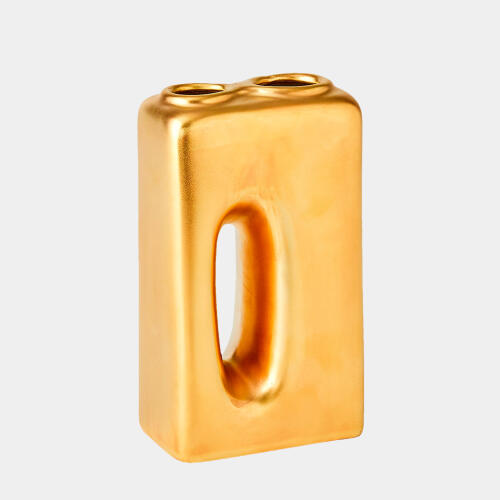 Oh Yes Vase-Matte Gold
