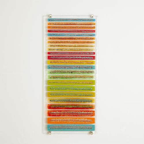 Sticks Fused Glass Wall Art