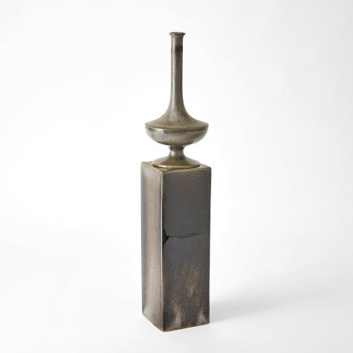 Pedestal Vase-Reactive Silver