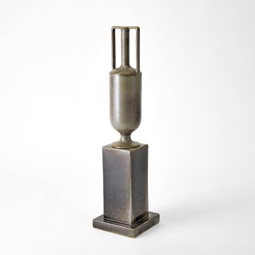 Pedestal Vase-Reactive Silver