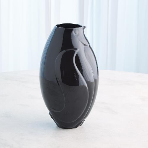 Penguin Vase-Black