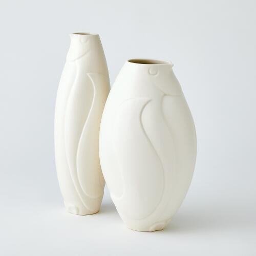 Penguin Vase-Matte White