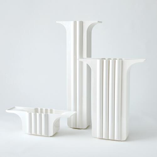 Flying Column Vase-White