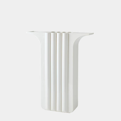 Flying Column Vase-White-Wide