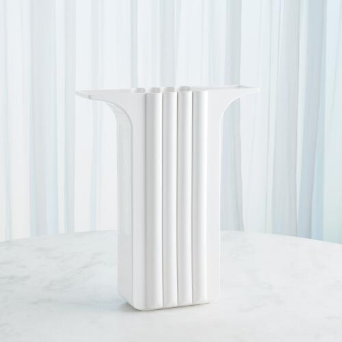 Flying Column Vase-White