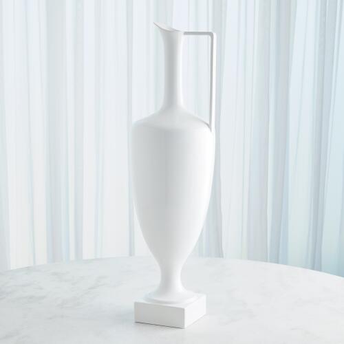 Quiet Curve Urn-White